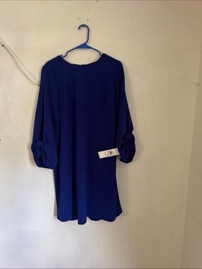 Calvin Klein Cobalt Blue Puff-Sleeve Tunic